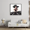 (Stamped/Counted) Elegant Woman In Hat-11CT Cross Stitch 40*40cm/15.75*15.75in