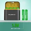 Rechargeable AA Lithium Batteries 8-Pack with Charger, 4255mWh 1.5V Double A Cells High Capacity, Long-Lasting Rechargeable AA Lithium-Ion Batteries with Integrated Charging Storage Case