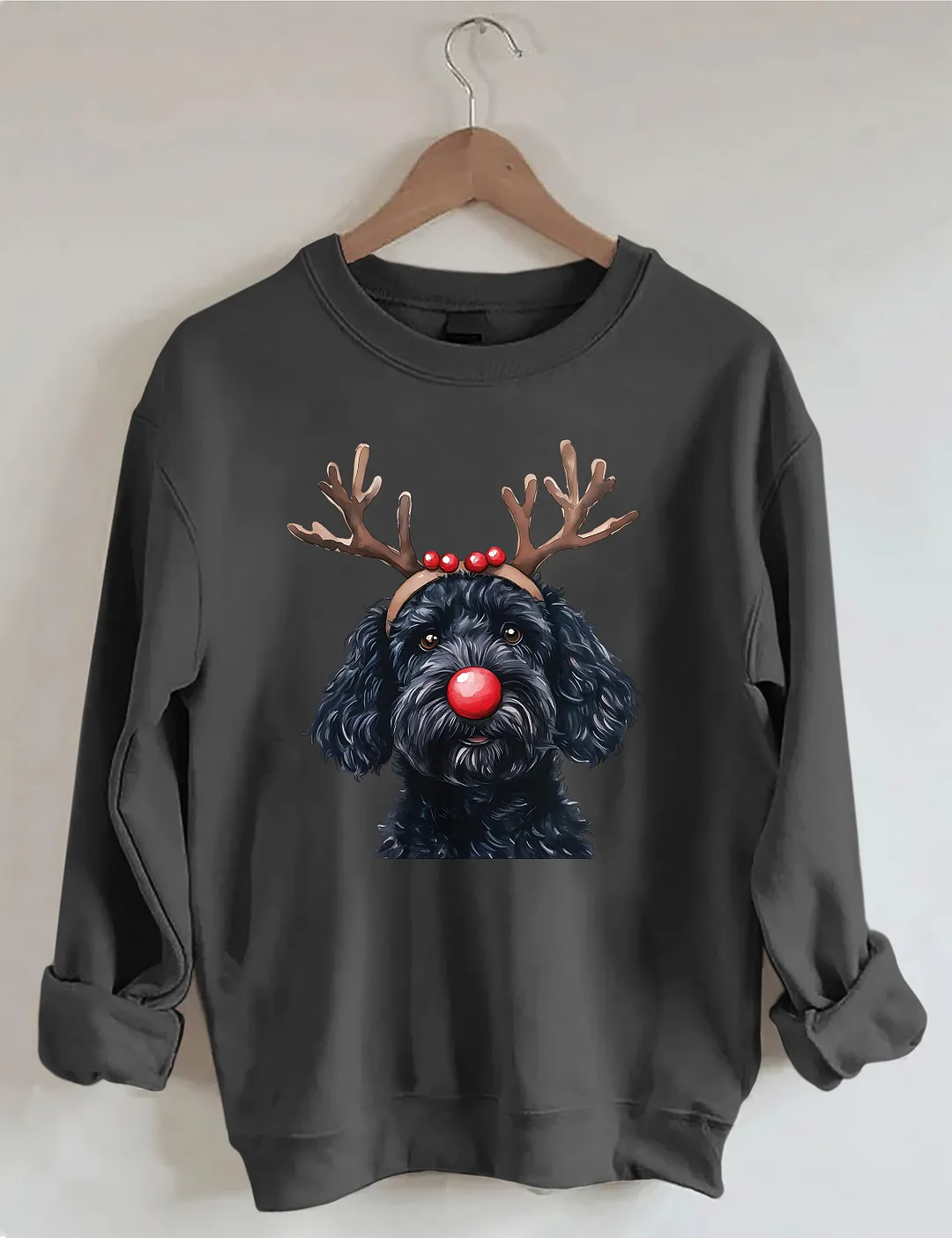 Christmas Black Goldendoodle Sweatshirt