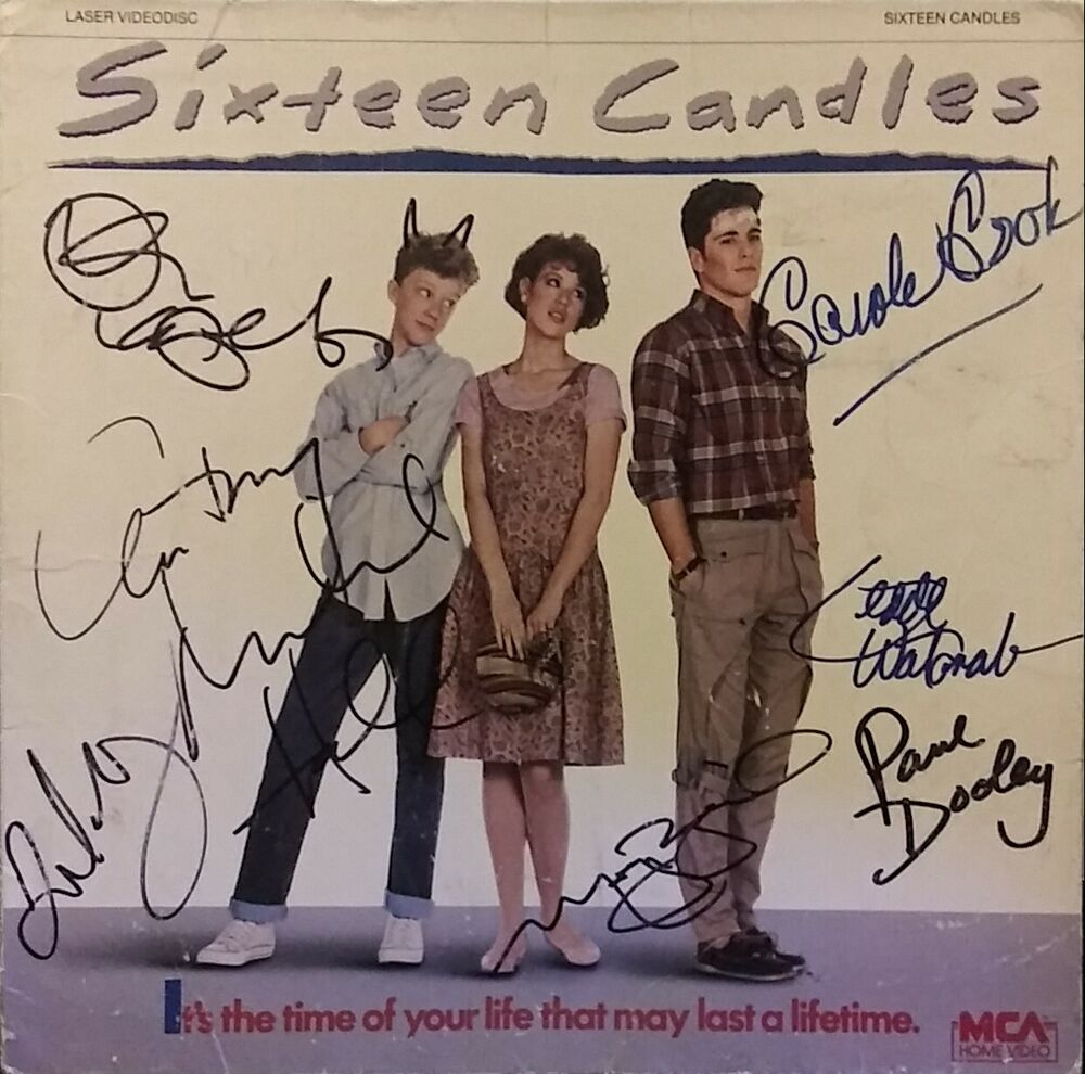 Sixteen Candles signed LaserDisc