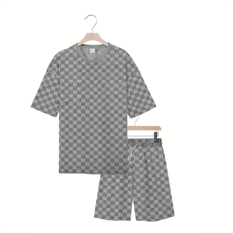 【Promotion】New Arrival Men’s Trendy T-Shirt Set Minimalist Casual Short Sleeve Crewneck Outfit