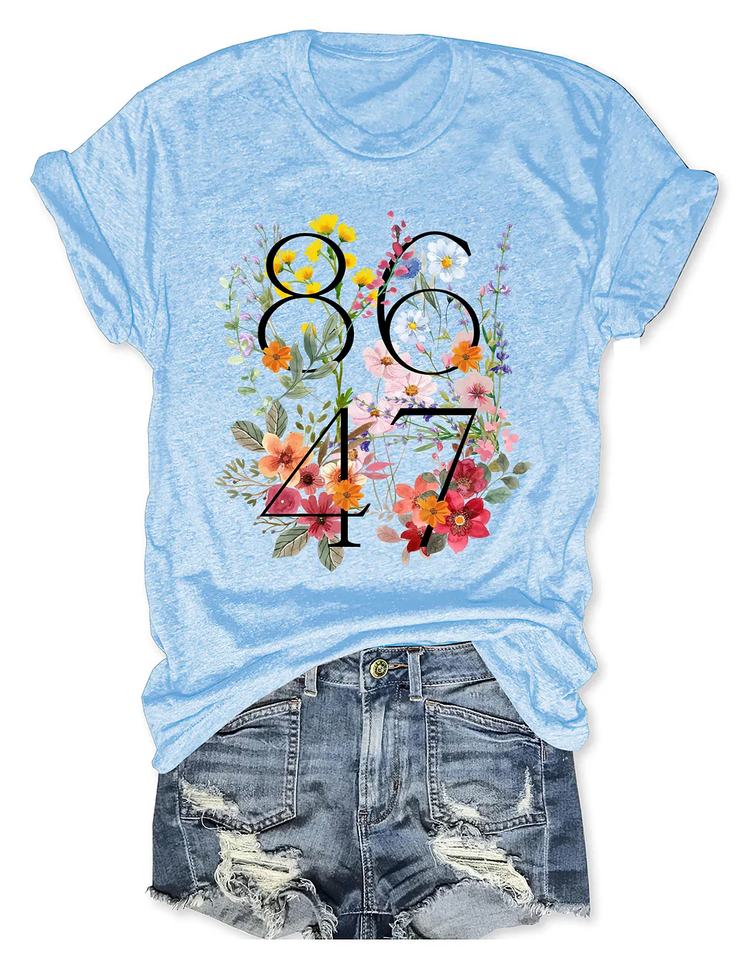 8647 Floral FDT T-shirt