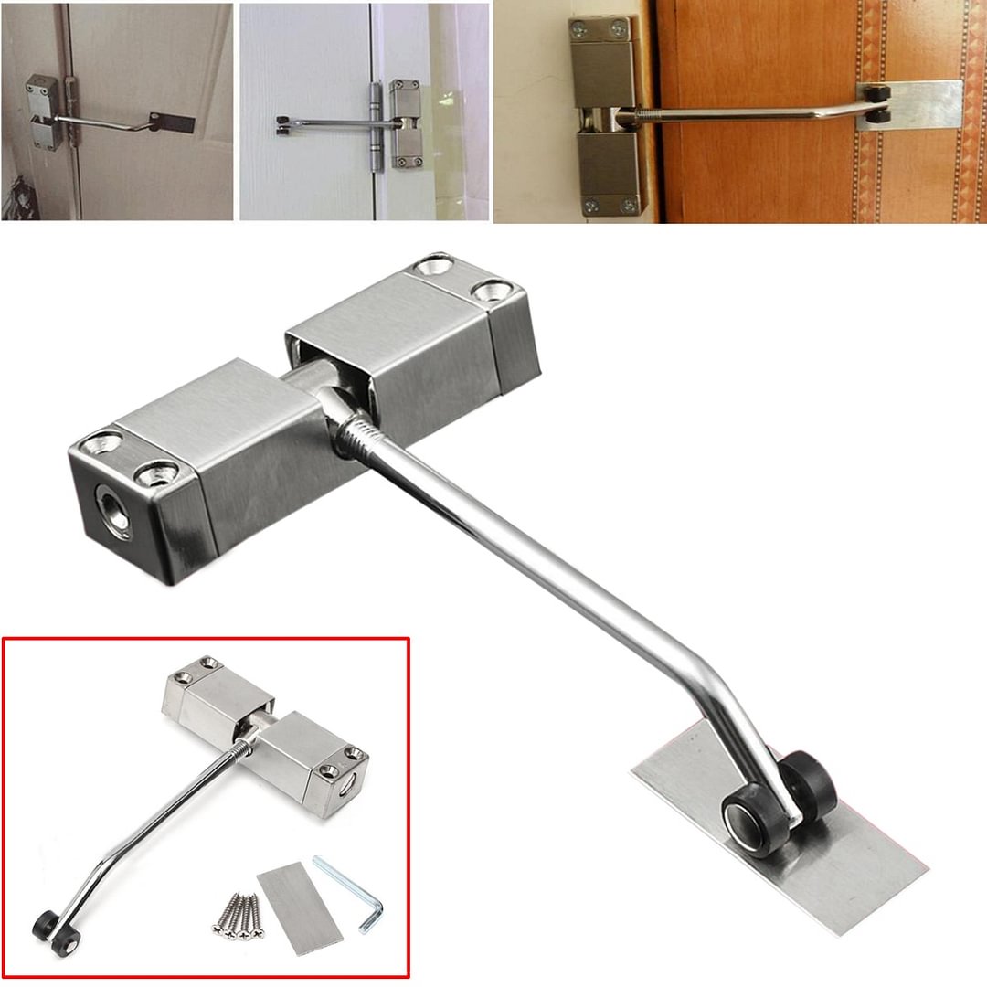 Automatic Mounted Spring Door Closer Stainless Steel Adjustable Surface ...