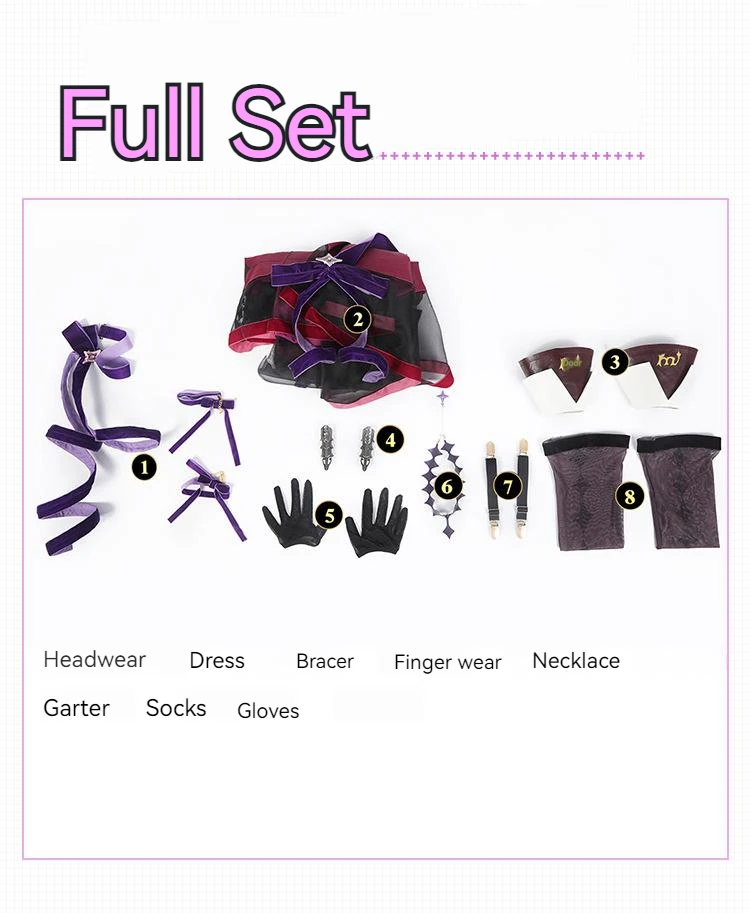 [Wetrose] In Stock Salome Hyakumantenbara Cosplay Costume Nijisanji 2324 Njsj Vtuber Full Set for Women Woman Halloween