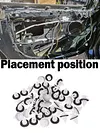 50pcs Car Clips Fastener Nylon Practical for BMW E21 E30 E36 E46 E90 E91 E92 E93