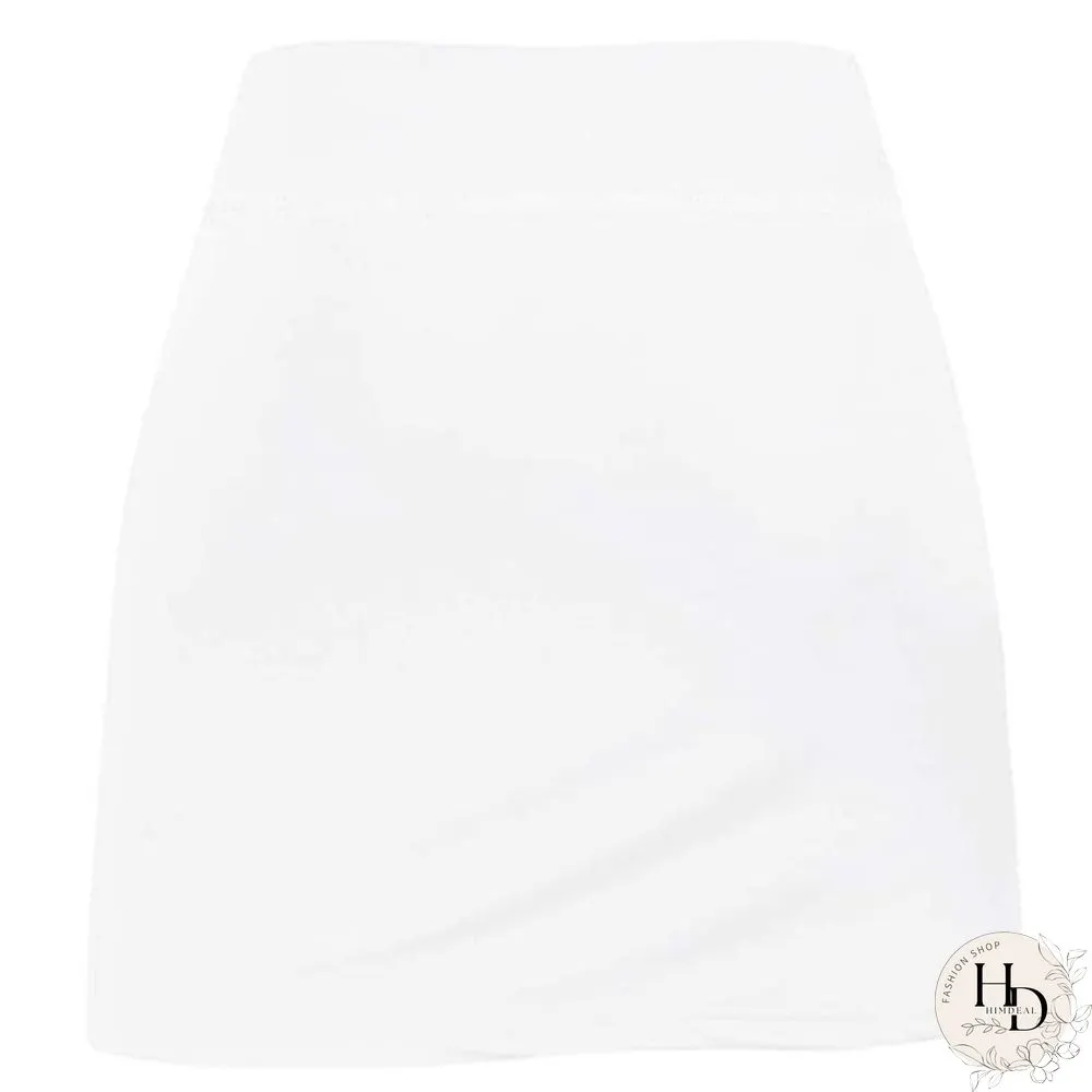 Womens Summer Athletic Tennis Skirt Golf Inner Shorts Elastic Sports Running Skort