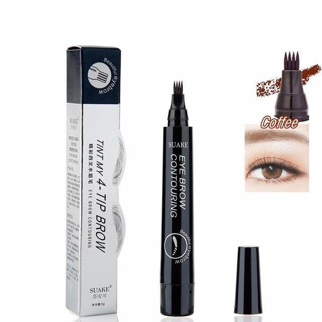 4 Colors 3D Microblading Waterproof Natural Tattoo Eyebrow