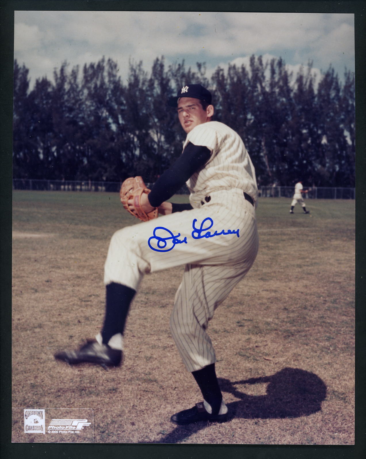 Don Larsen Signed Autographed 8 x 10 Photo Poster painting w/ JSA authent Yankees pitching pose