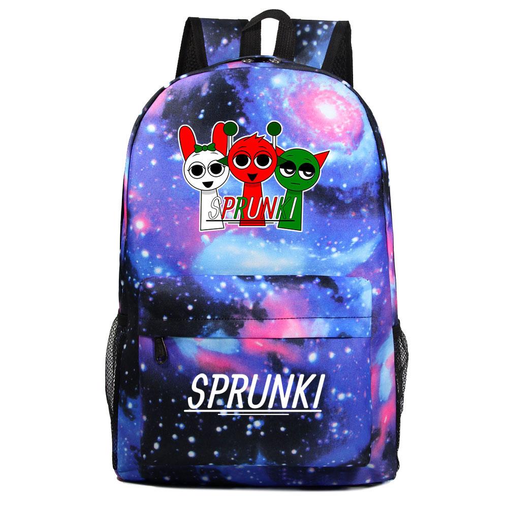 Mayoulove Sprunki Backpack Lightweight Design with Multiple Pockets for School and Outdoor Activities-Mayoulove