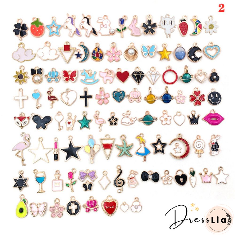 10/20 Pcs Mixed Alloy Pendant Cartoon Animal Tree Enamel Charms Beads for Jewelry Making Diy Earrings Neacklace Bracelet Accessaries arrow