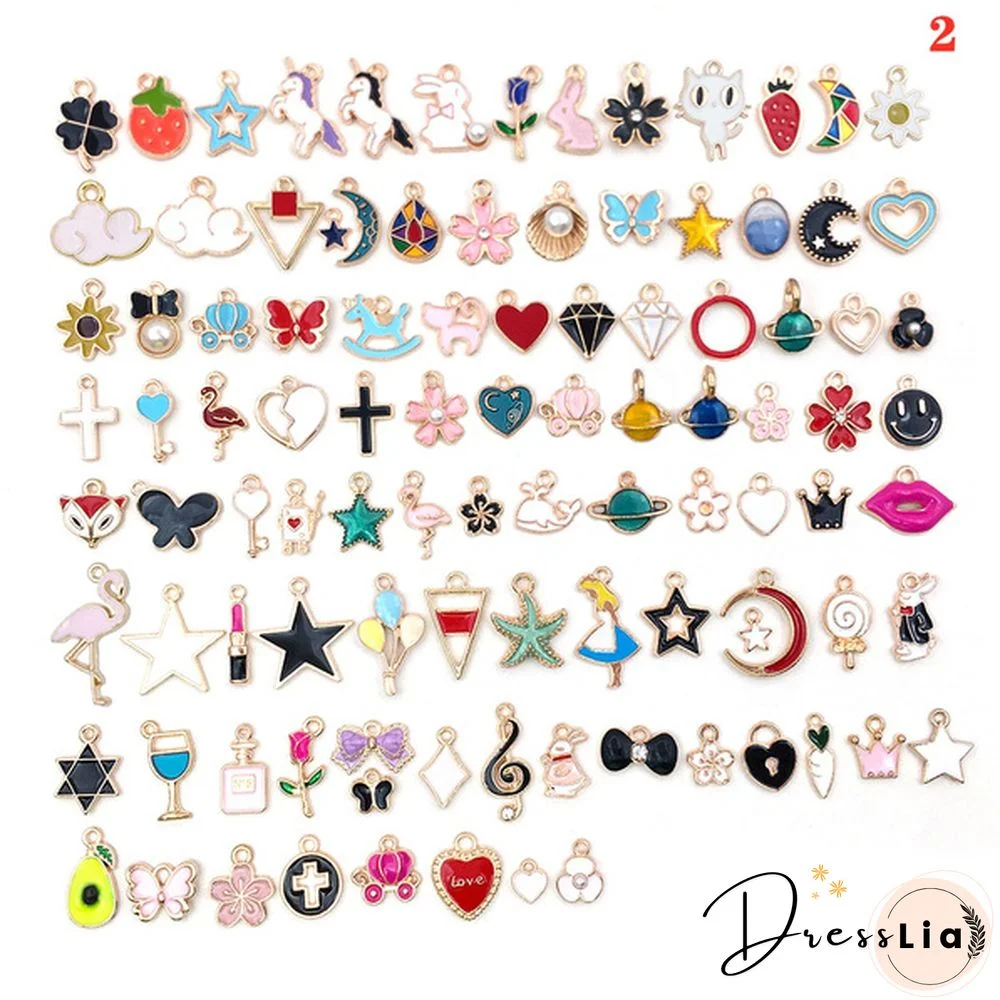 10/20 Pcs Mixed Alloy Pendant Cartoon Animal Tree Enamel Charms Beads for Jewelry Making Diy Earrings Neacklace Bracelet Accessaries arrow