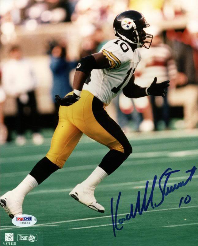 Steelers Kordell Stewart Signed Authentic 8X10 Photo Poster painting Autographed PSA/DNA #U25656