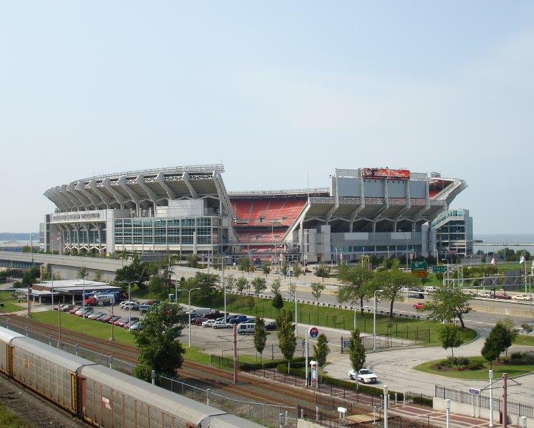 CLEVELAND BROWNS First Energy Stadium Glossy 8 x 10 Photo Poster painting Print