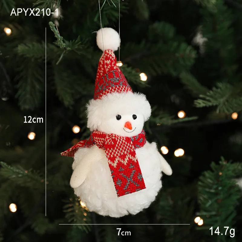 Plush Christmas ornaments, Christmas tree decorations, hanging ornaments-MERUMOTE