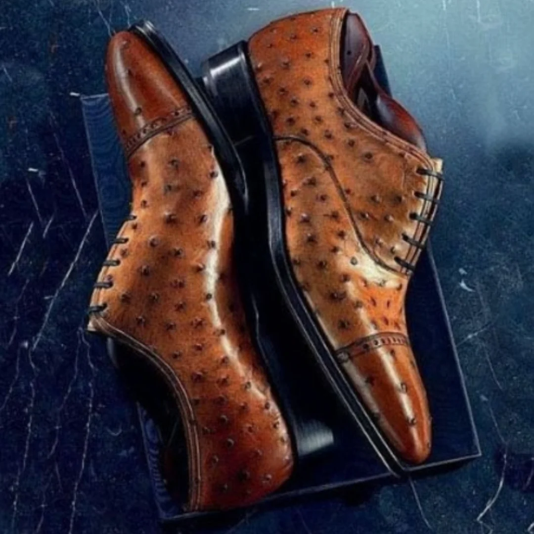 New fashion handmade men's leather shoes