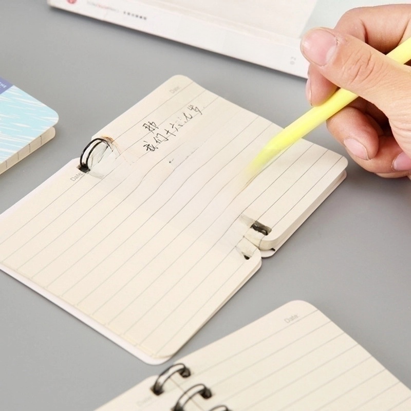 1 Piece Cartoon School Paper Preppy Style Loose Spiral Notebook