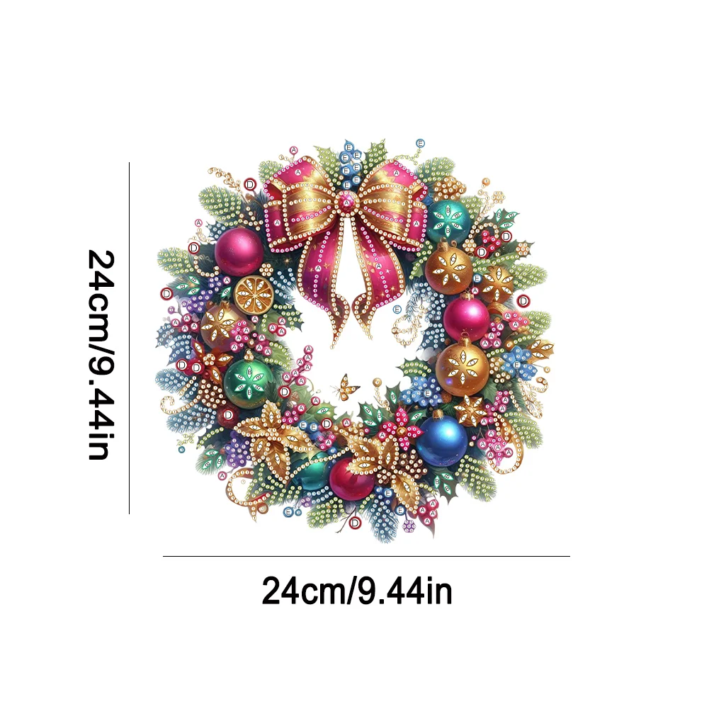 DIY Christmas Acrylic Special Shaped Diamond Art Painting Garland Spot Drill Garland