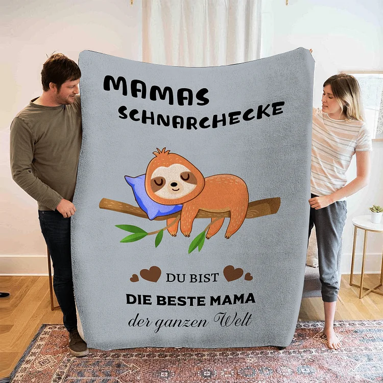 Kettenmachen Decke - Mamas Schnarchecke Bestes Geschenk für Mutter - Du bist die beste Mama der ganzen Welt