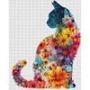 Flower Cat -11CT Stamped Cross Stitch 40*50cm/15.75*19.69in tapestrymarket