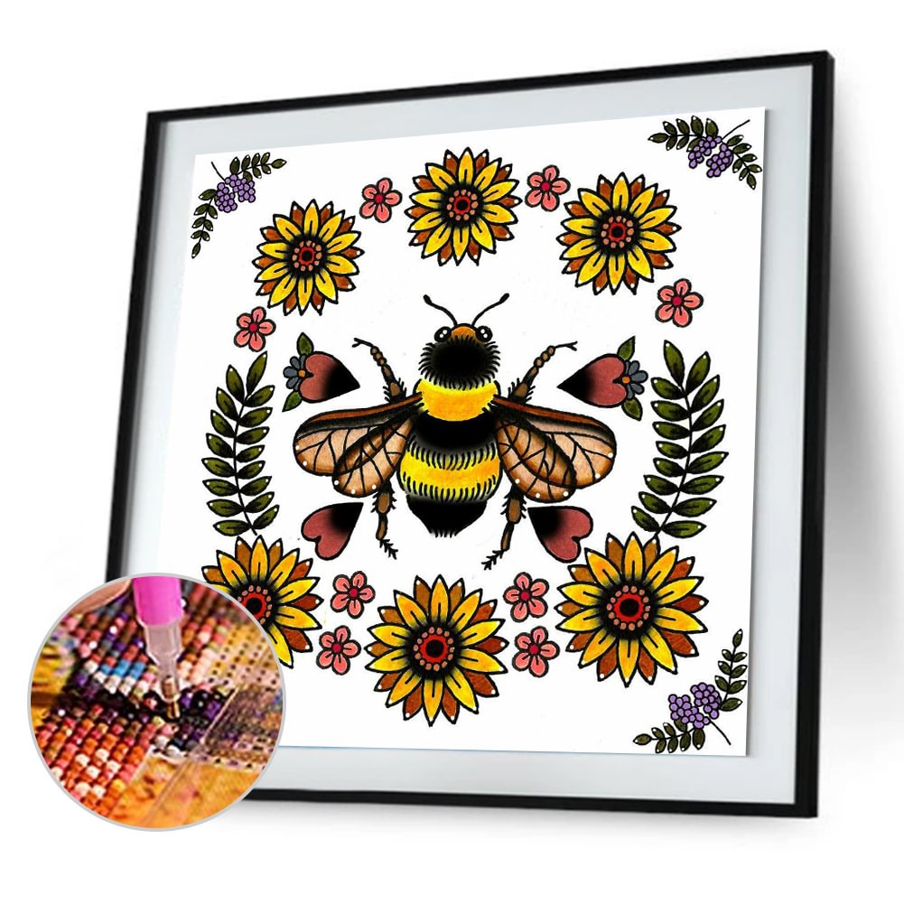 Full Round Diamond Painting Bee
