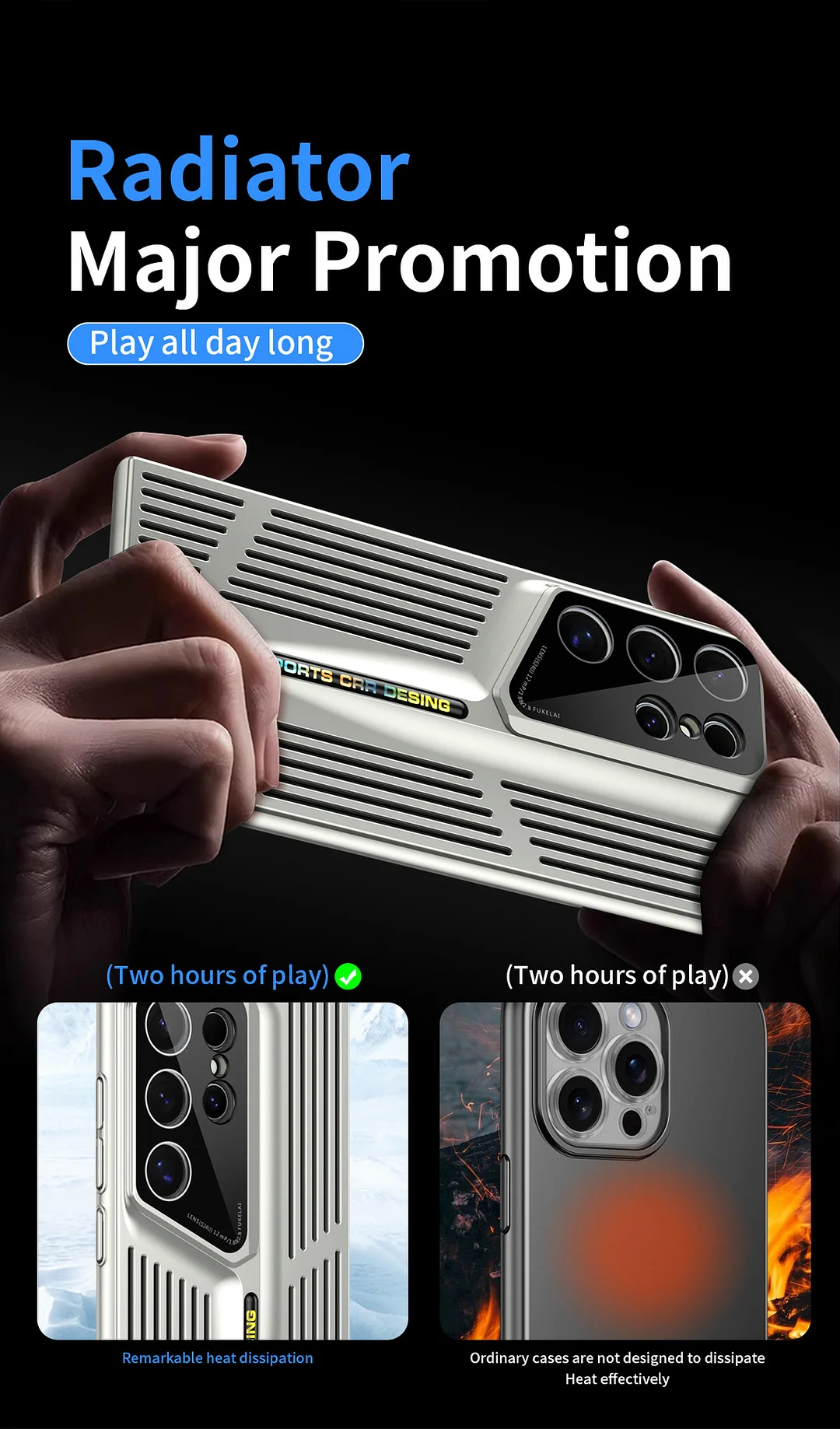 Samsung S series hollow heat dissipation breathable mobile phone case