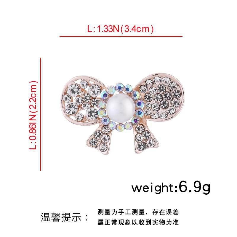 Elegant Glam Pin Heart Shape Flower Bow Knot Alloy Plating Artificial Pearls Women’s Brooches