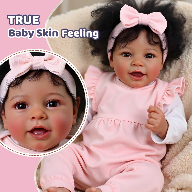 Babeside Smiling Reborn Baby Vead 20" Little Infant Girl Heartwarming Gift Gentle Memory Keeper