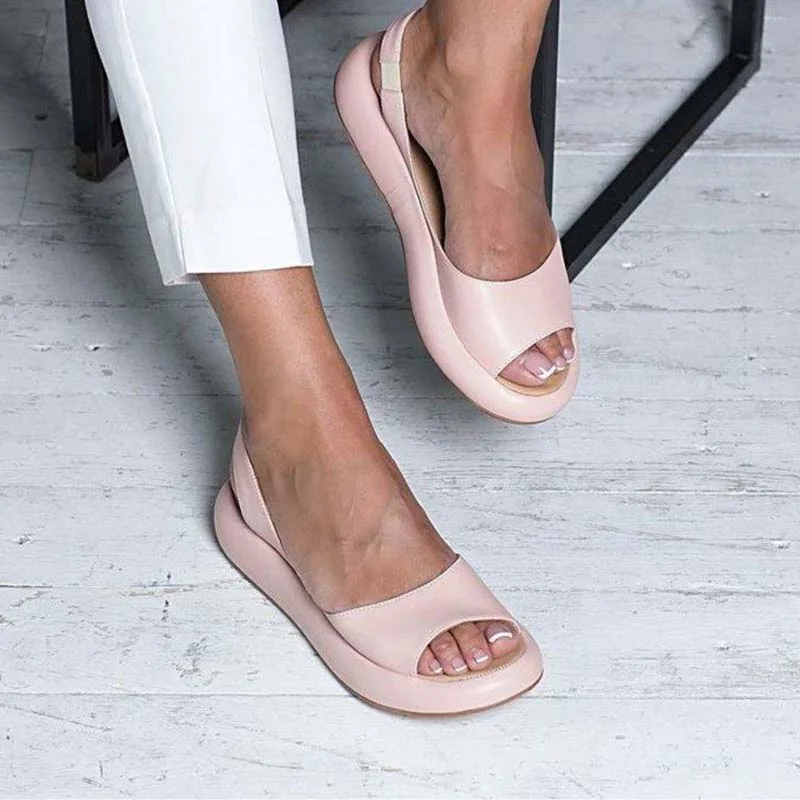 Women Sandals Flip Flops Candy Color Summer Rome Slip-On Breathable Non-slip Shoes Sandal Woman Slides Solid Female