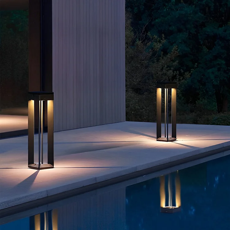 Creative Minimalist Waterproof LED Modern Solar Powered Lawn Lamp - Appledas