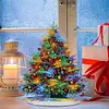 Neon Christmas Tree Diamond Dot Painting Ornament DIY Double Sided Acrylic