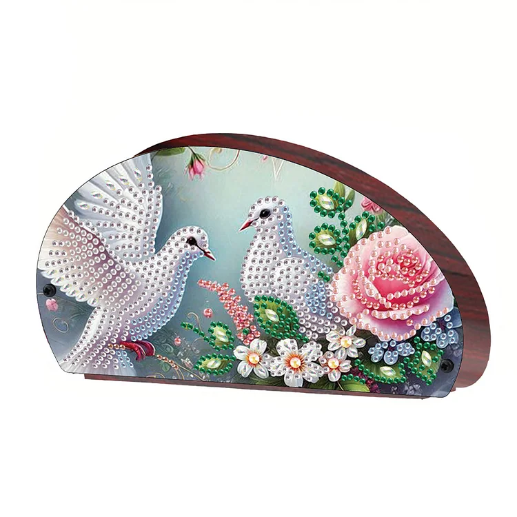 Wood Bird Diamond Painting Storage Rack DIY Diamond Art Sundries Container