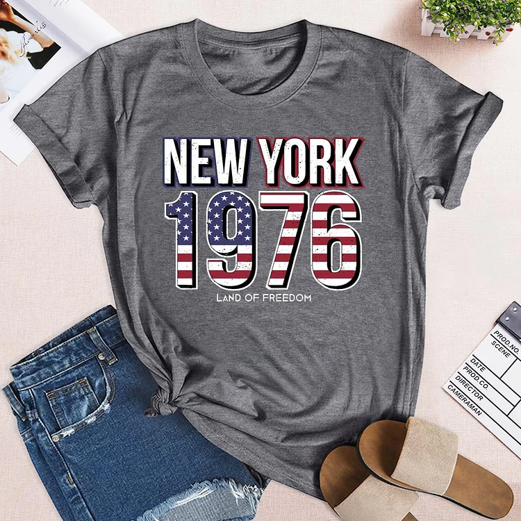 1976 new york independence Day  T-shirt Tee - 02016