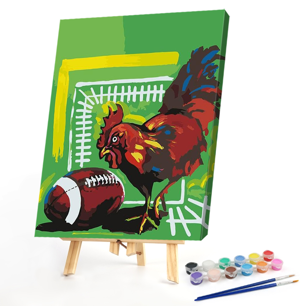 

40*50CM - Paint By Numbers - Rugby Rooster, 501 Original