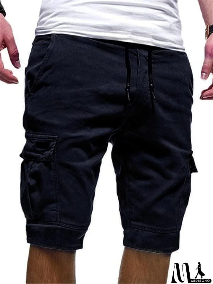 MidiSono - Men's Casual Cargo Shorts for Summer