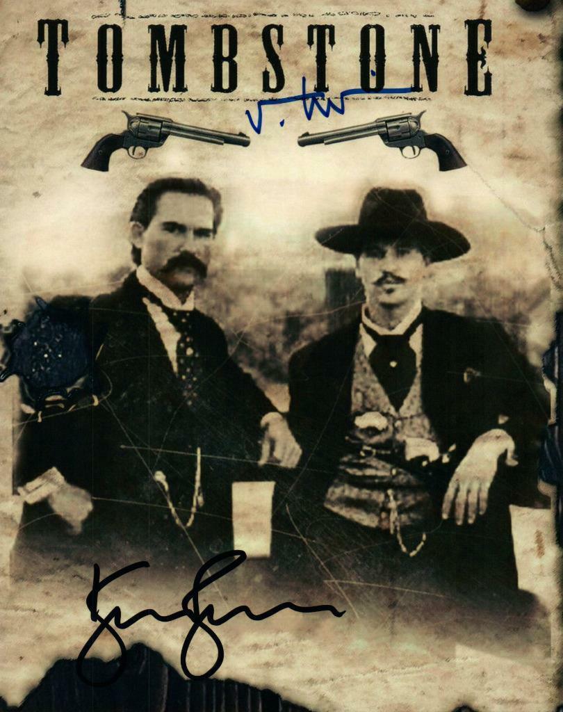 Val Kilmer Kurt Russell 8x10 autographed Photo Poster painting signed Picture amazing and COA