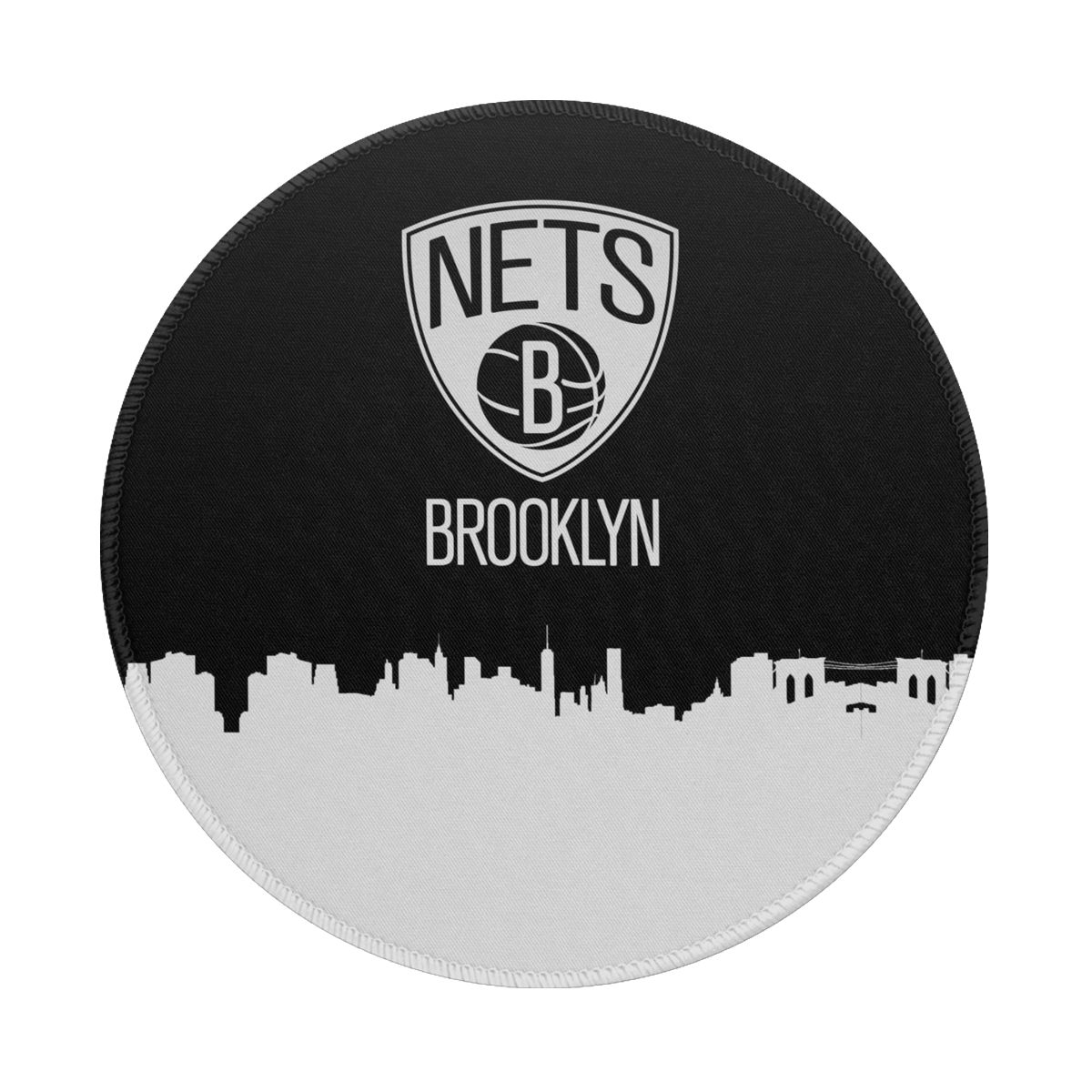 Brooklyn Nets Simple Non-Slip Rubber Round Mouse Pad
