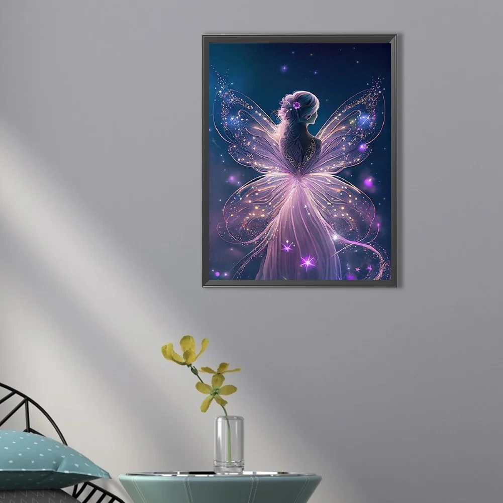 Diamond Painting - Full Round Drill - Butterfly Fairy(30*40cm)