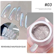Bayuyun 6ML Aurora Cat Eye Gel Nail Polish Sparkling Glitter Magnetic Gel Varnis Semi Permanent Soak Off UV Gel Starry Cat Eye Gel