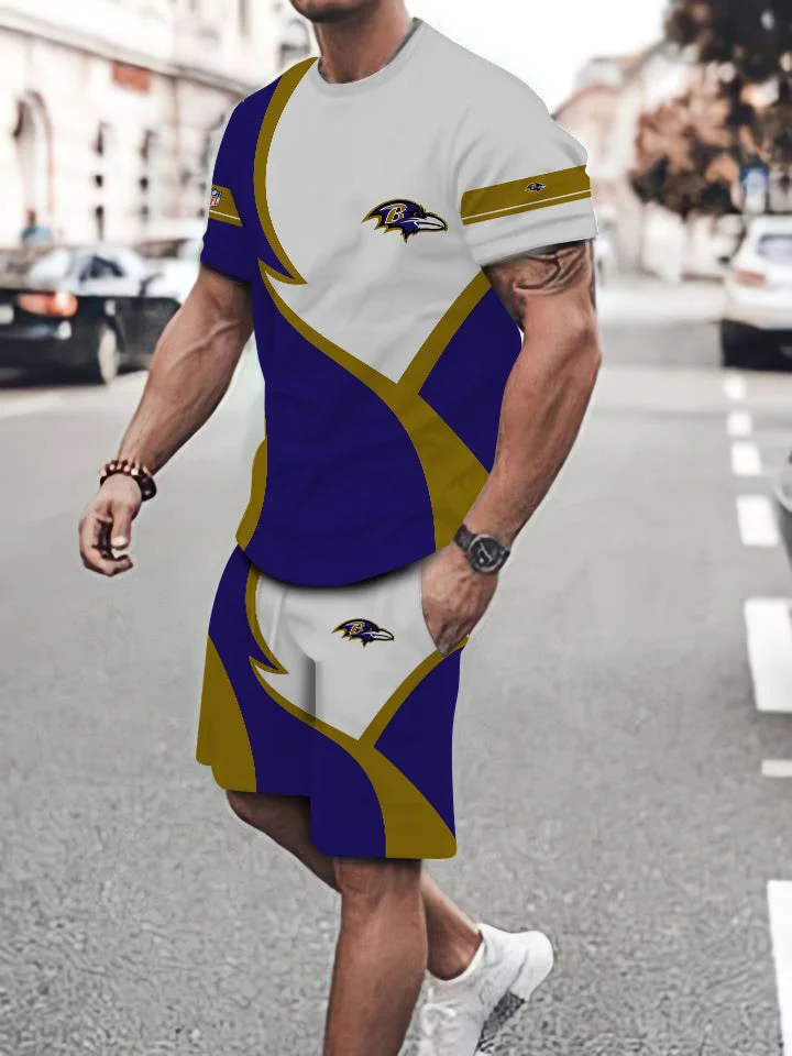 Baltimore Ravens Men's T-Shirt & Shorts Set