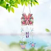 (US Local)DIY Diamond Painting Double Sided 3D Wind Chime Pendant Hanging Kit