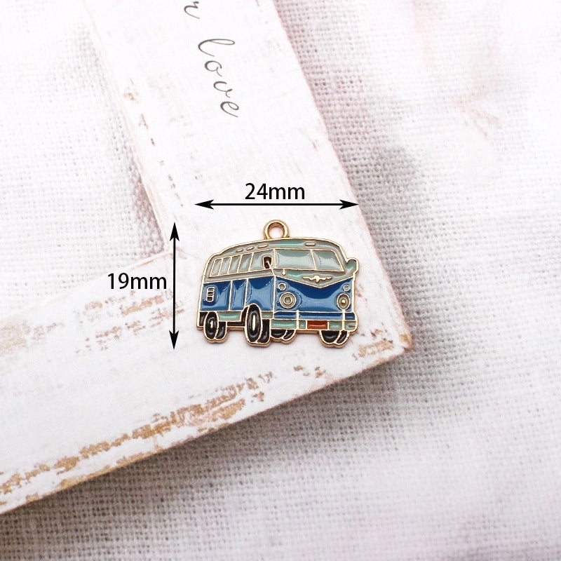 10 Pieces Retro Nostalgic Style Alloy Oil Drop DIY Jewelry Accessories 80 90 S Feeling Bicycle Sewing Machine Camera Pendant