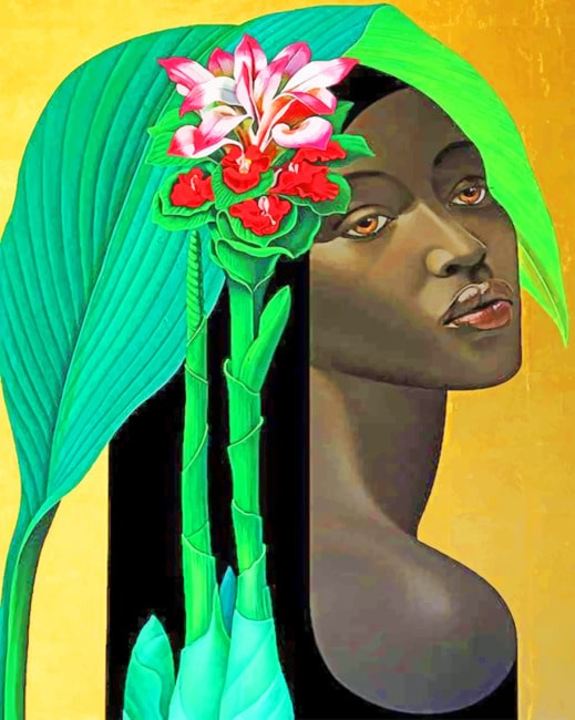 

Black Woman – Paint By Numbers - 40*50CM, 501 Original