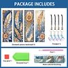 (US Local)4Pcs Special Shape Feathers Diamond Painting Bookmark Making Kit for Book Lovers