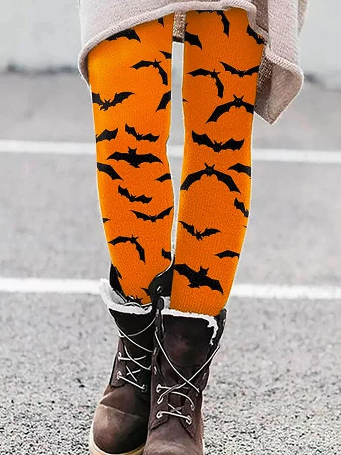 Women Halloween Print Print Casual Leggings