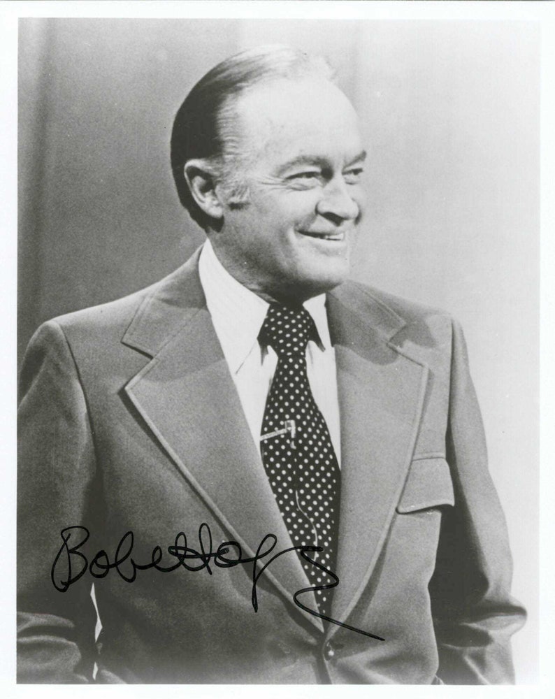 Bob Hope Signed Autographed Glossy 8x10 Photo Poster painting - COA Matching Hologram