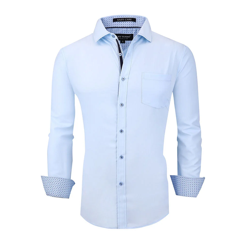 Men's Eco Shirt Blue Alex Vando Fashion