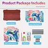 5D DIY Diamond Painting Decorative Storage Box Wood Storage Clutch (Dolphin)