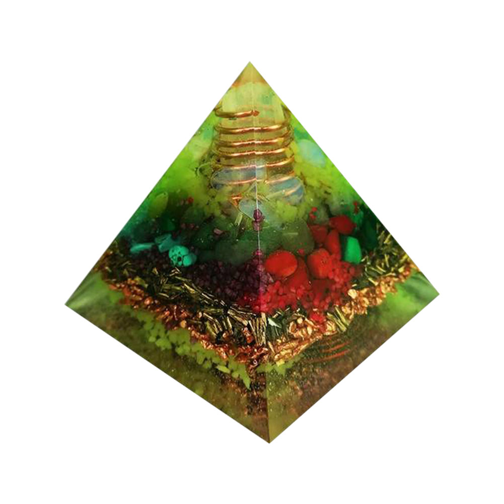 

5cm Natural Orgonite Pyramid Chakra, 501 Original