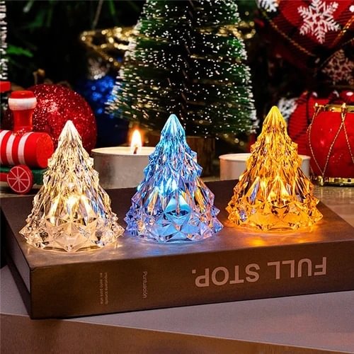 🎄Christmas Sale 48% OFF - Night Light Crystal Mini Christmas Tree Light Flameless LED