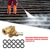 1/4 Adjustable Joint +10pcs O-Rings 180 Degree 5 Angles for Pressure Washer Tips